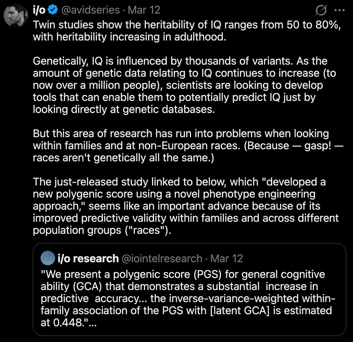 (1) i/o (@avidseries) / X