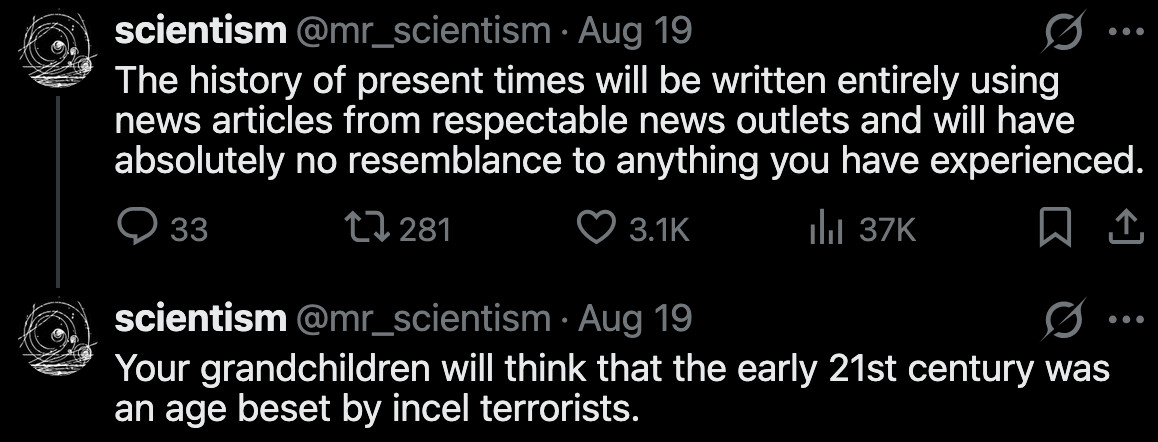 scientism (@mr_scientism) / X