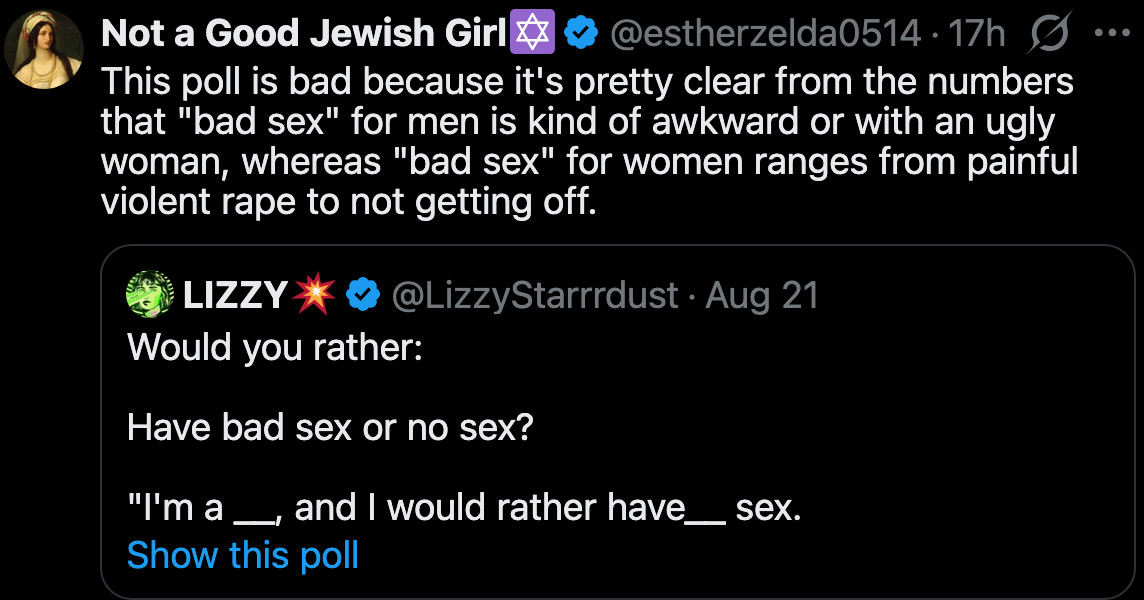 Not a Good Jewish Girlโก๏ธ (@estherzelda0514) / X